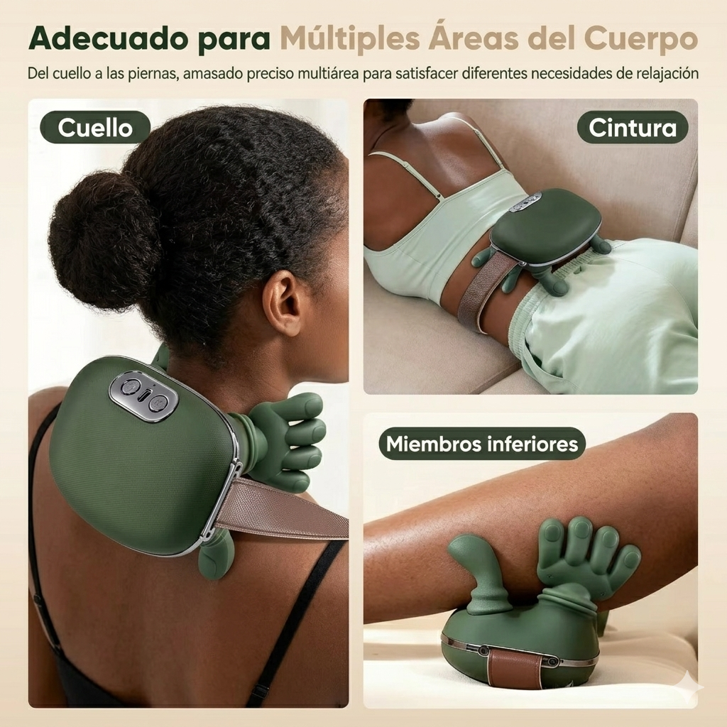 Nuevo NeckZen™ - Masajeador Térmico Inteligente para Cuello y Hombros