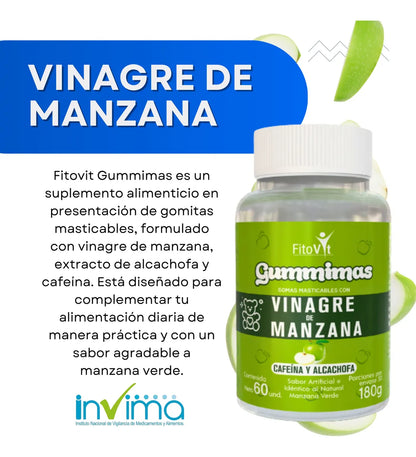 GOMITAS VINAGRE DE MANZANA VERDE