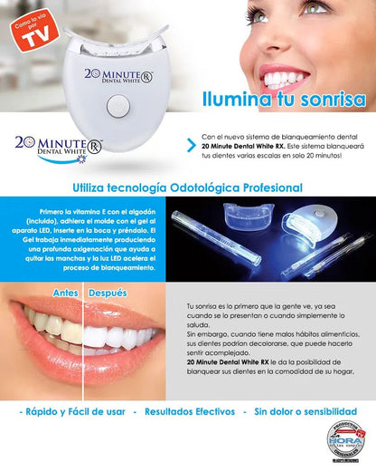 NUEVO BLANQUEADOR DENTAL KIT WHITE