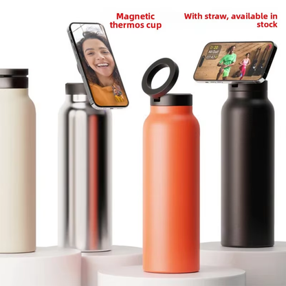 MagHold Thermo 1.2L – El termo que sostiene tu celular