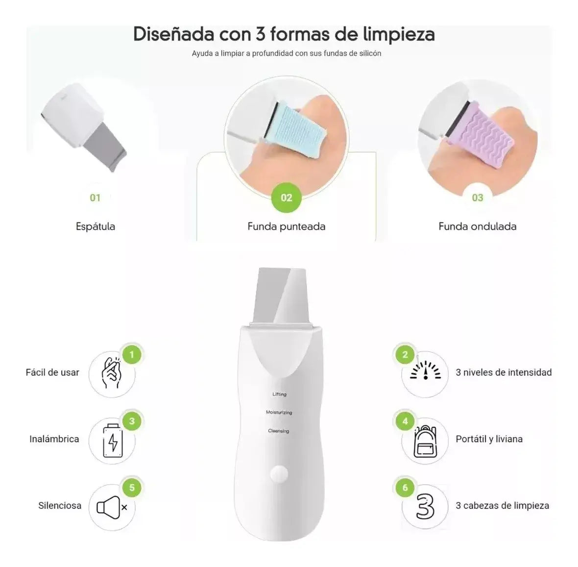 NUEVO LIMPIADOR ULTRASÓNICO FACIAL